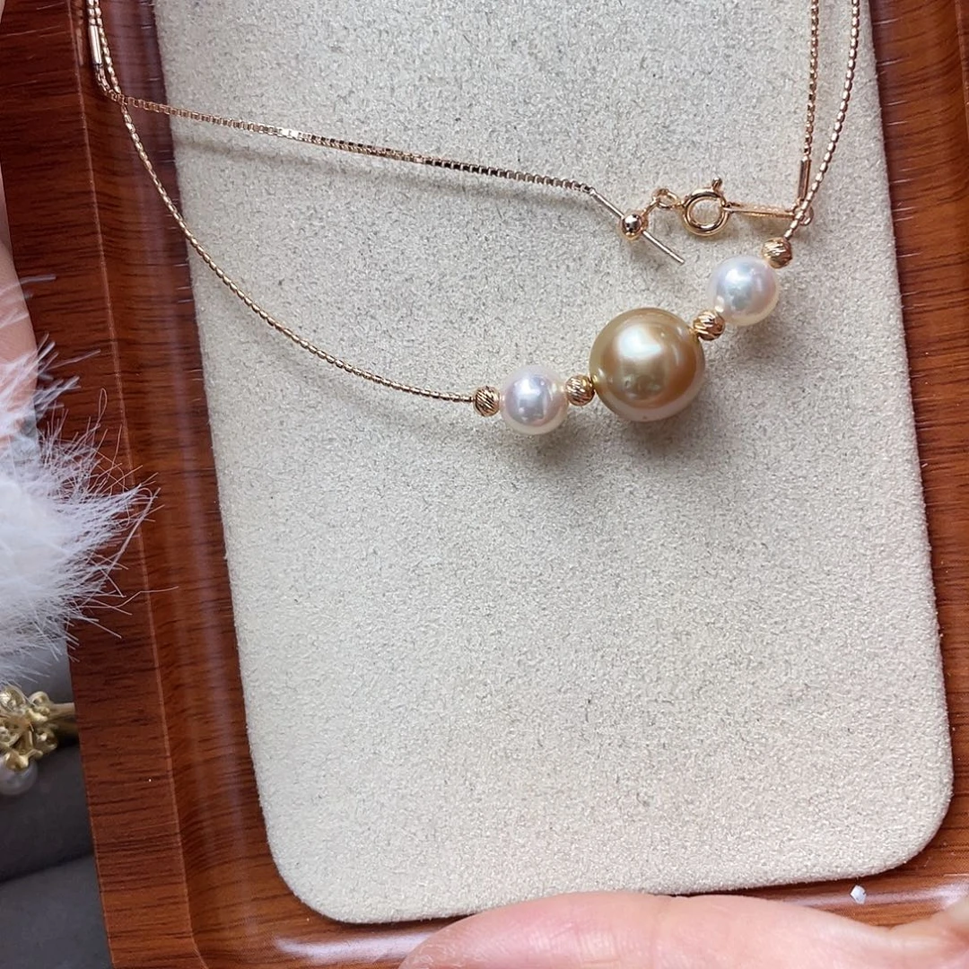 颈饰海水珍珠银S925镶嵌