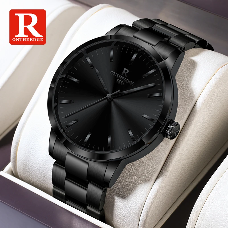 黑武士手表男款简约时尚防水男表潮流百搭全自动石英男士腕表品牌
