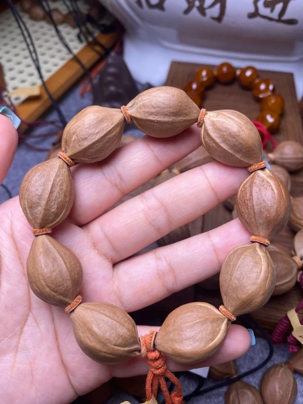 梅林铁核原生态 19*27三花鲨鱼背梅林铁核素串橄榄核素串