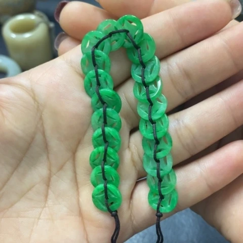 白玉菩提吊坠摆件