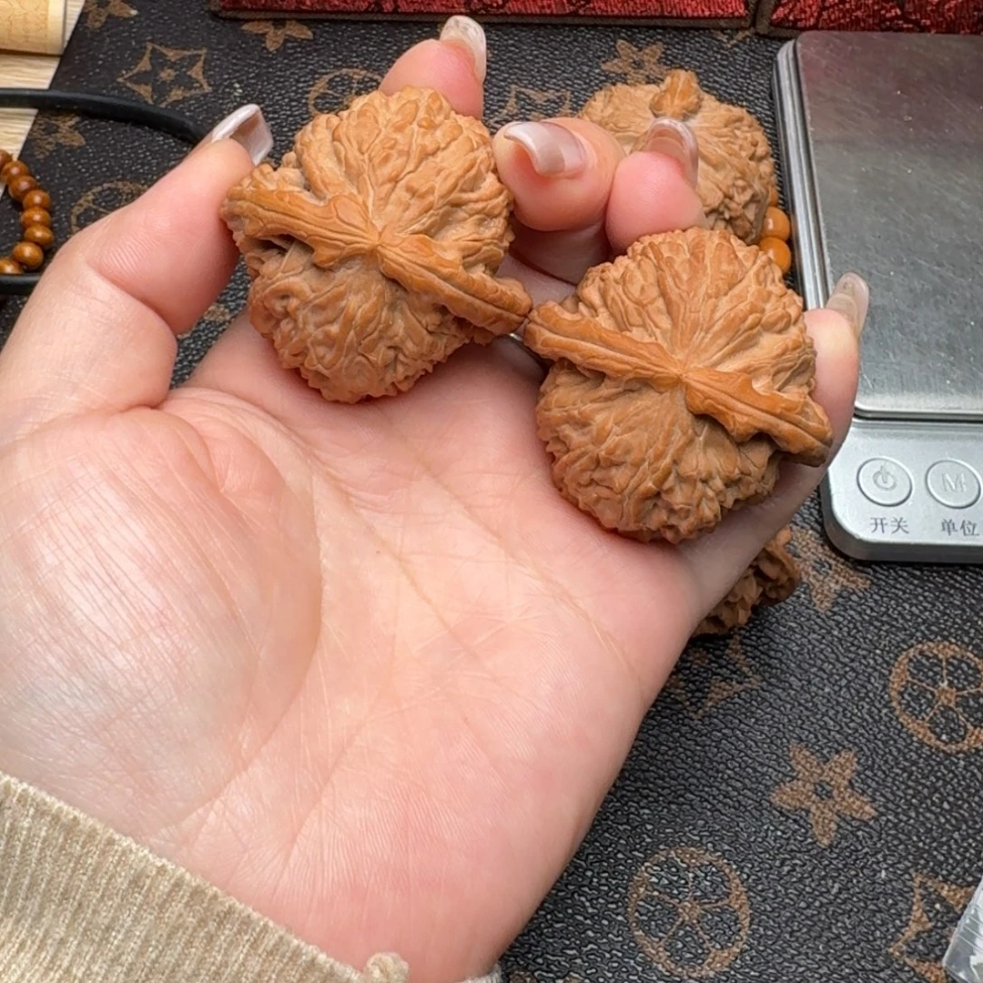 文玩核桃把件43白G514