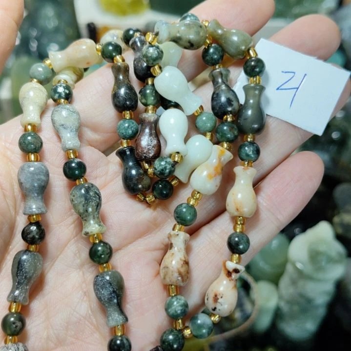 岫玉未镶嵌链子链子