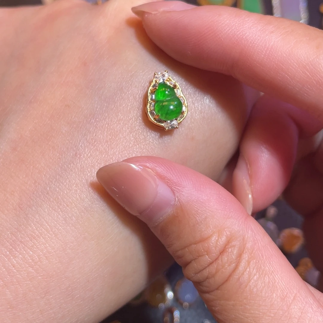 翡翠银S925镶嵌颈饰