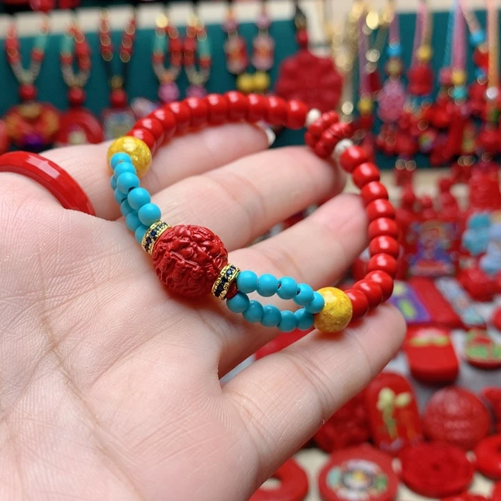 含辰砂工艺品手串