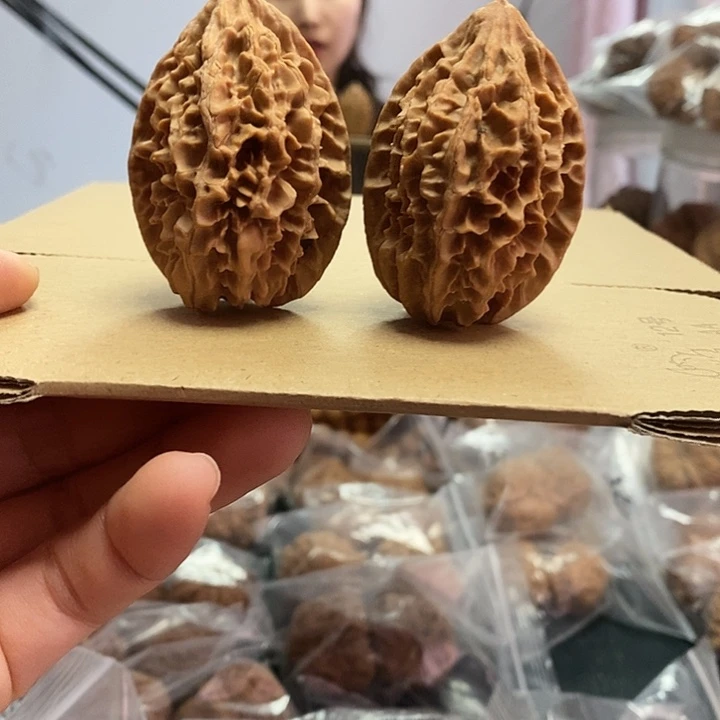 文玩核桃把件38高桩老鼠尖黄