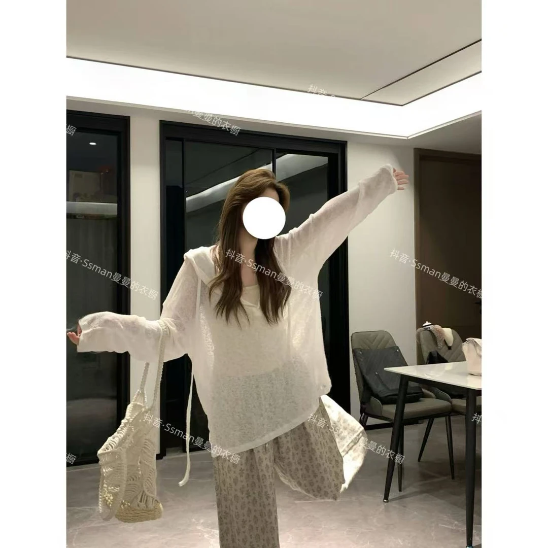 Ssman【模糊记忆 大帽子罩衫】显瘦气质春夏季防晒罩衫