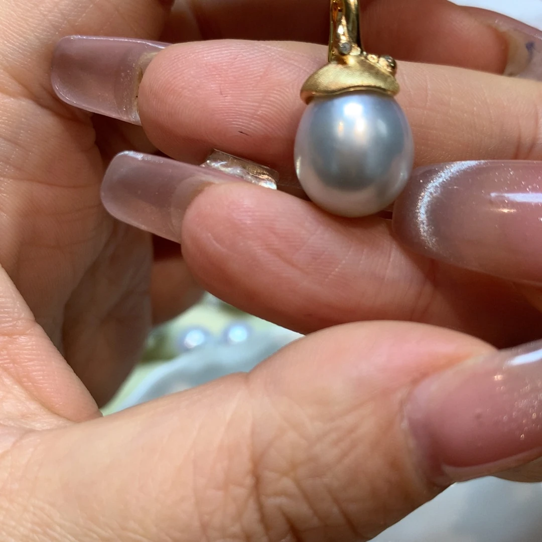 海水珍珠颈饰银S925镶嵌