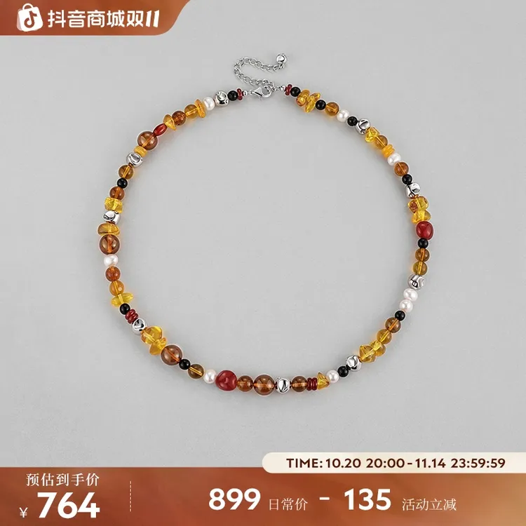 白岚彩夏项链女2025新款小众轻奢新款气质设计感锁骨链XL4807