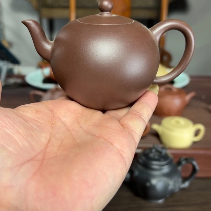 茶壶紫砂半手工一粒朱