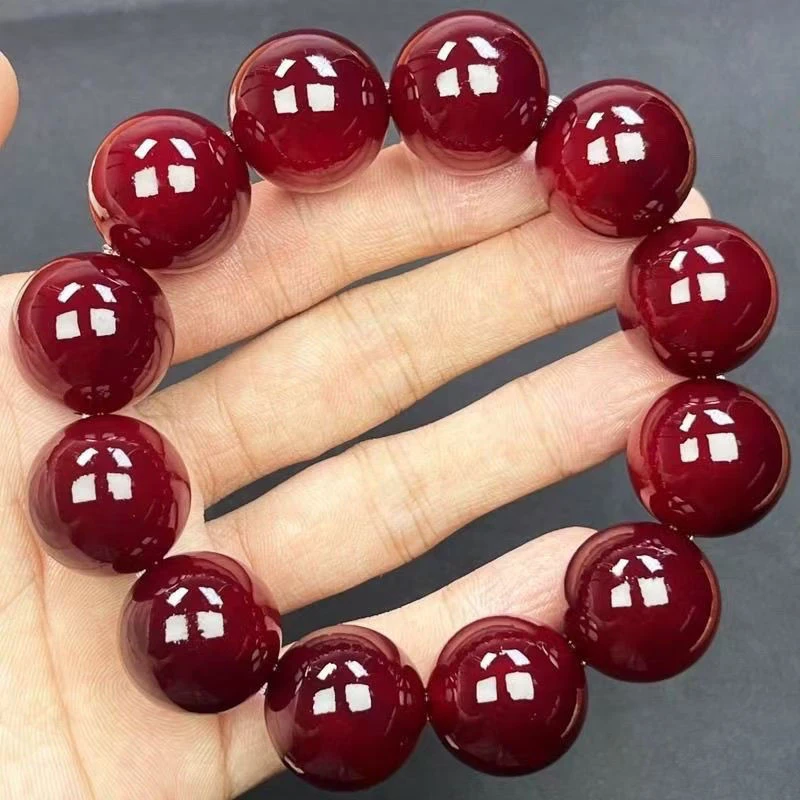 合金手链 东北木血龙木松明子全透老料化固化佛珠手串透光沉化木