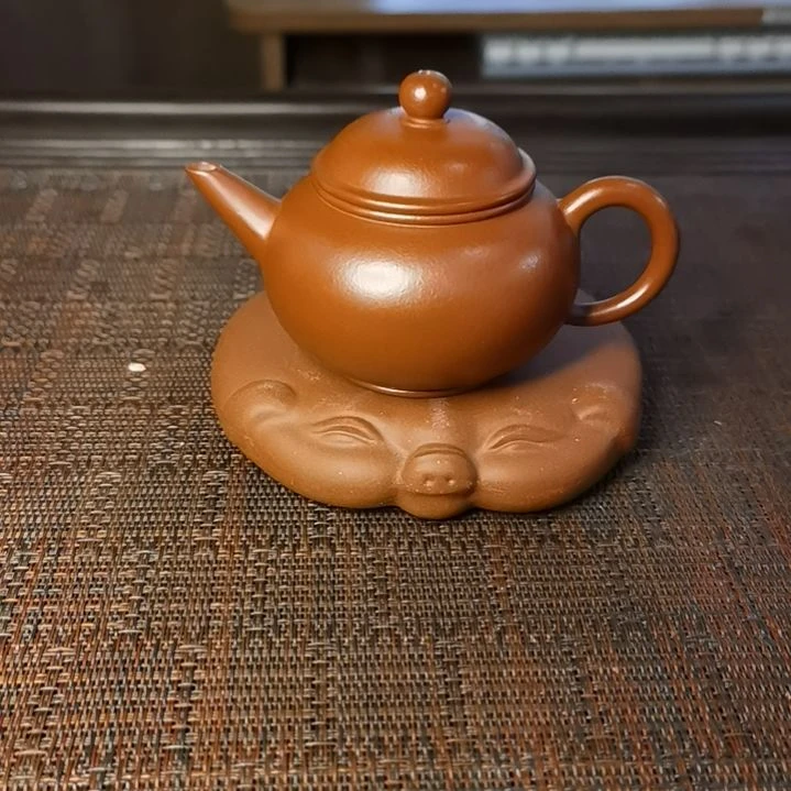 紫砂茶壶朱泥水平100Cc容量