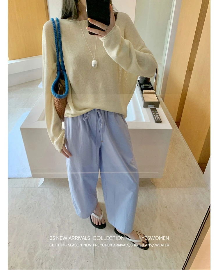 YESWOMEN純棉山本裤·舒适宽松不闷热 消跨显瘦利落XYF7353C2073