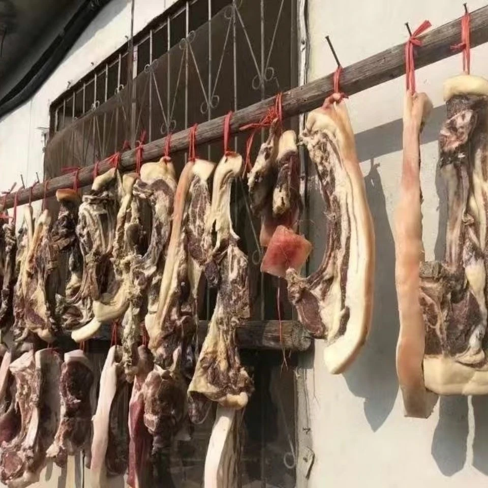 湖北罗田大别山土特产风干腊肉本地腊猪肉腊猪脚