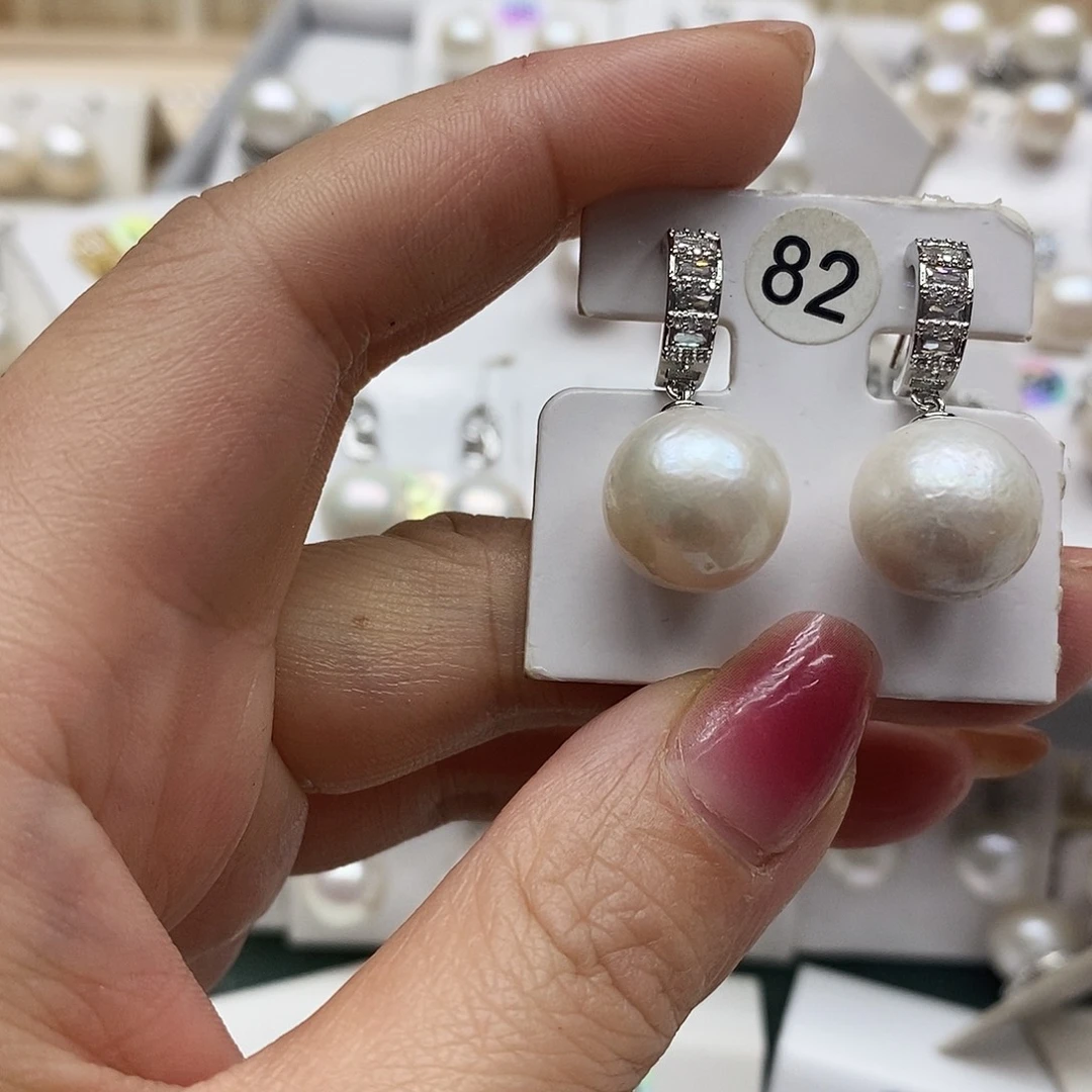 双***林淡水珍珠银S925镶嵌颈饰