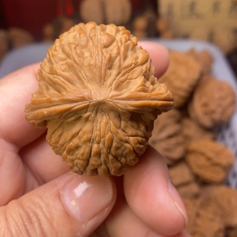 合***实文玩核桃把件核桃