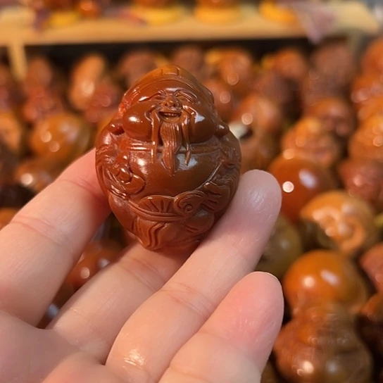 手串/手链橄榄核玉化财神一颗