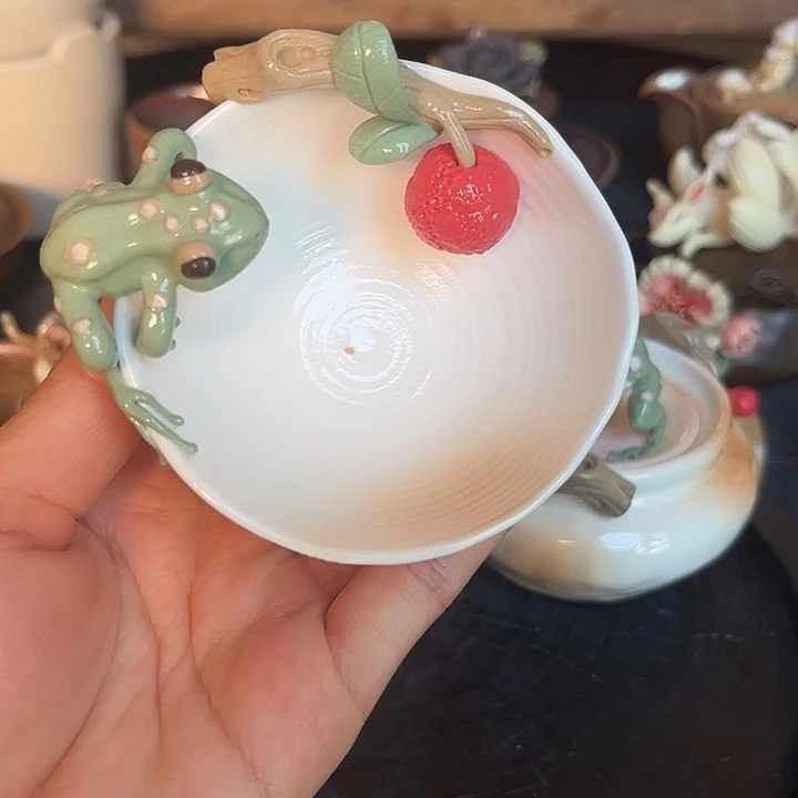 千玺造物青蛙茶杯