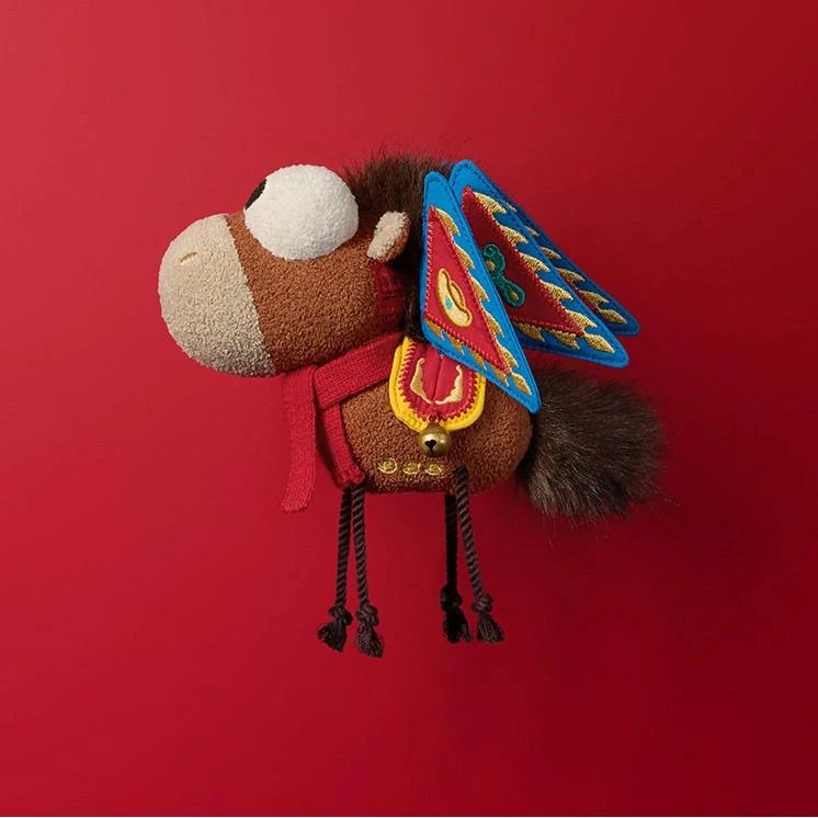 范哲萨2026年新款一马当先玩偶新年玩具公仔小挂件钥匙扣送人礼物