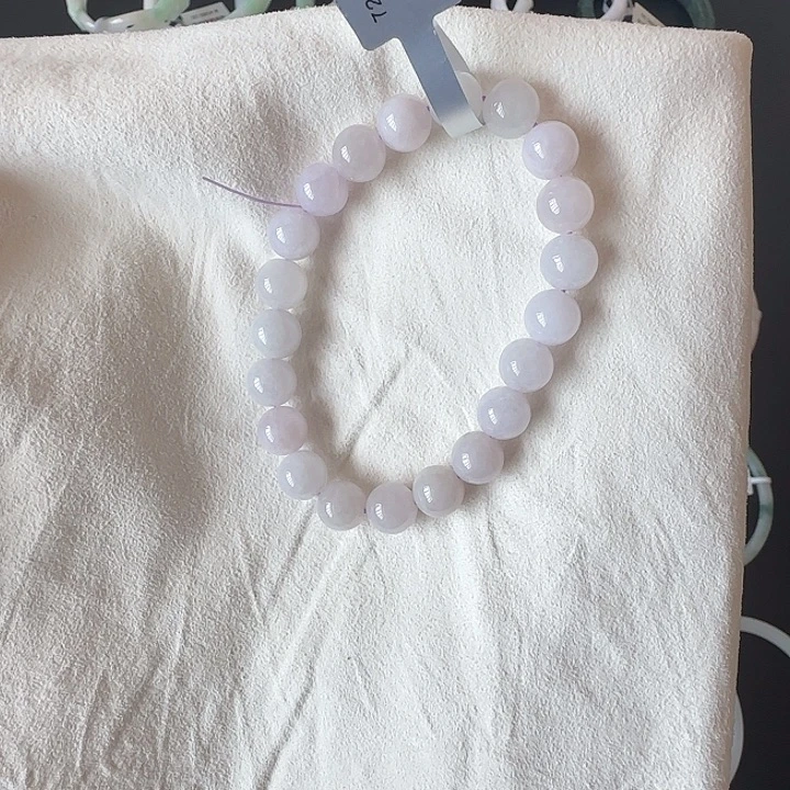 翡翠未镶嵌颈饰冰粉卡8 翡翠手串