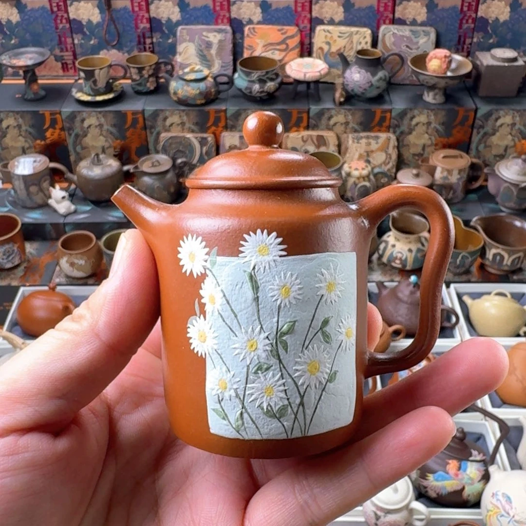 茶壶紫砂80ml原矿精工半手