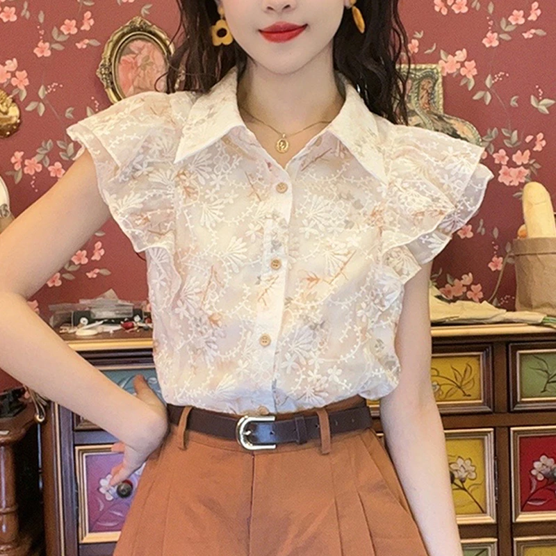 法式小众慵懒风短袖衬衫女2025夏季新款高级感轻奢减龄洋气上衣女