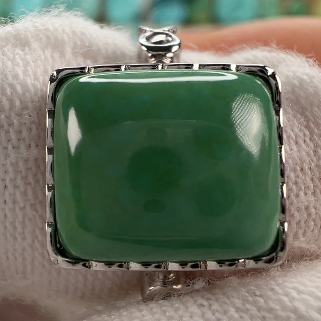 银S925镶嵌绿松石配饰