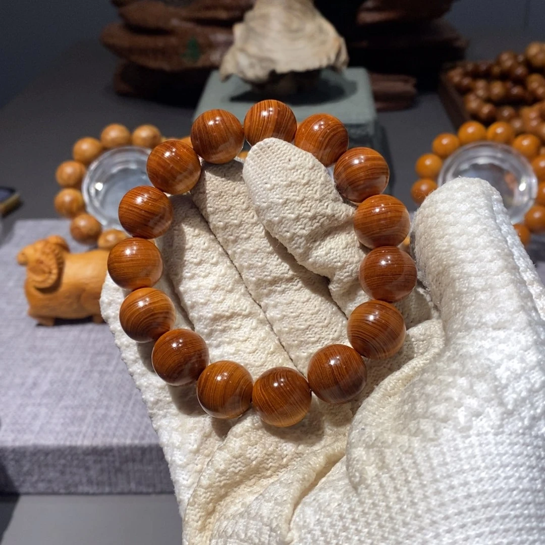 时***也柏木（崖柏）1.5黑油素珠