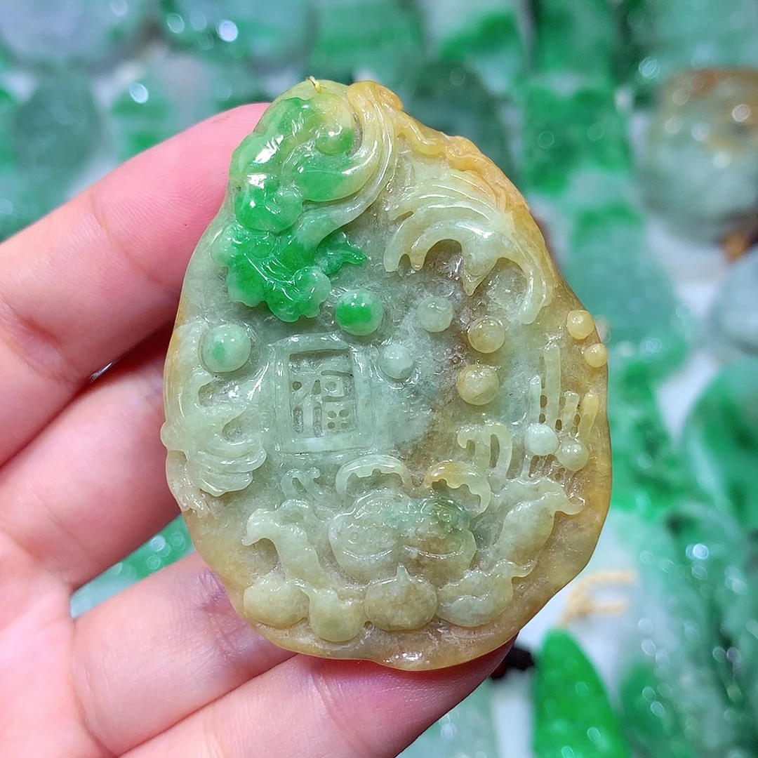 翡翠未镶嵌吊坠(不含链)