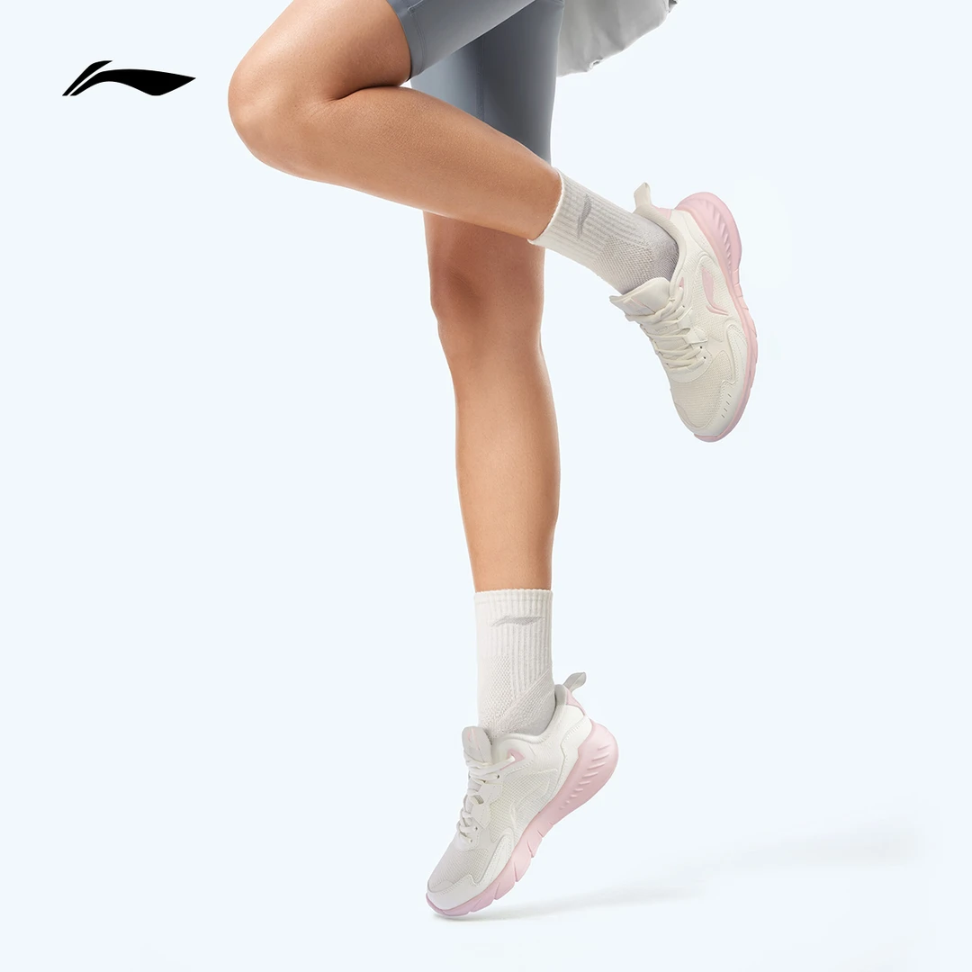 低帮减震跑鞋|李宁轻岚女款2025新款休闲舒适软弹时尚百搭