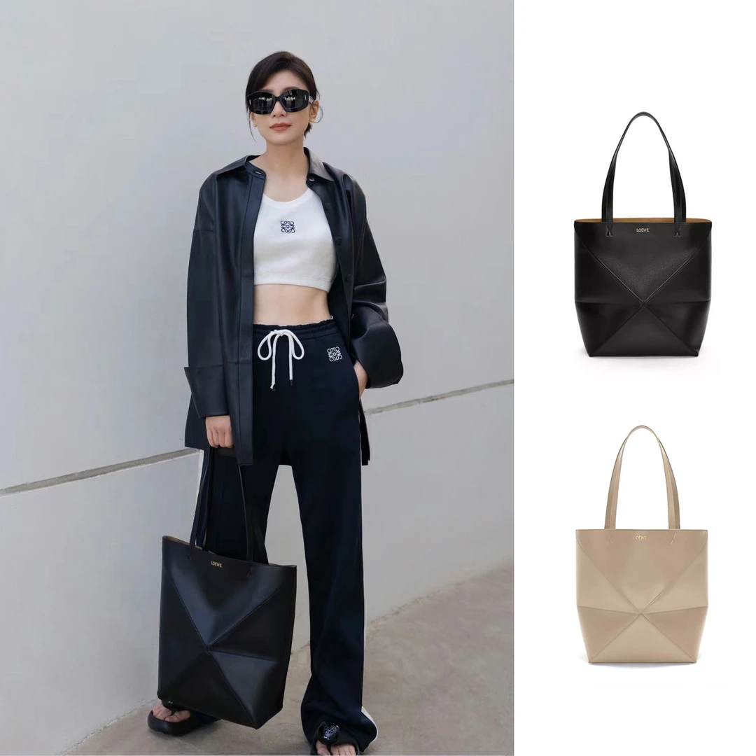 未使用 LOEWE/罗意威 Puzzle Fold手提包 中号 A657G50X01