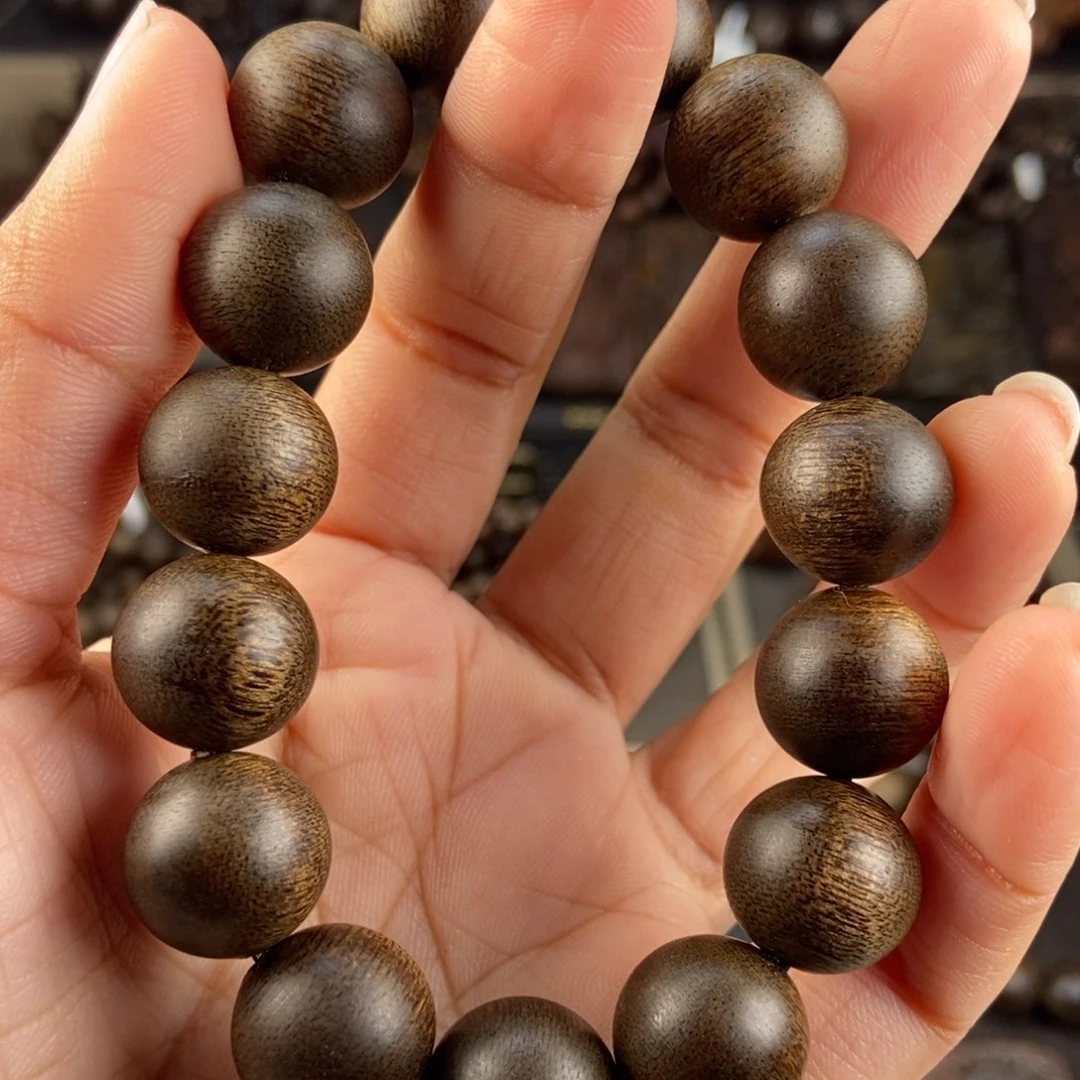 沉香手串人**见越南芽庄白棋楠