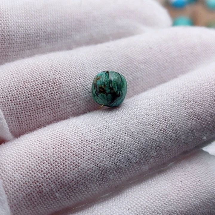 未镶嵌绿松石珠宝奇石7.8mm