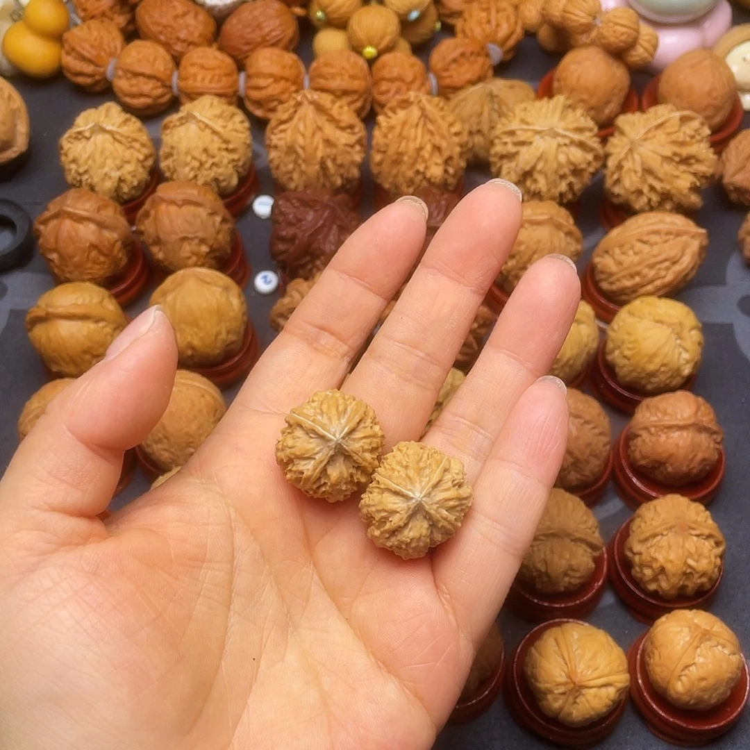 許***午把件文玩核桃四棱