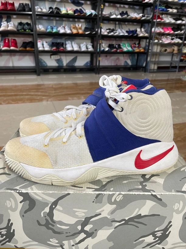 90新 maje 鞋边开缝 魔术贴开胶 46码300/Kyrie 2 欧文 篮球鞋