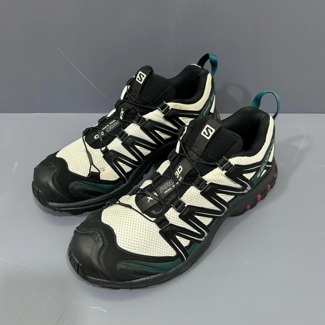 95新 MM6 42.5码 salomon pro 3D黑绿 穿不多 秒价 休闲鞋