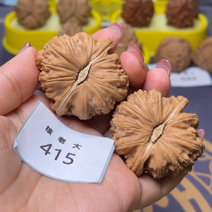 文玩核桃把件白狮子42.415