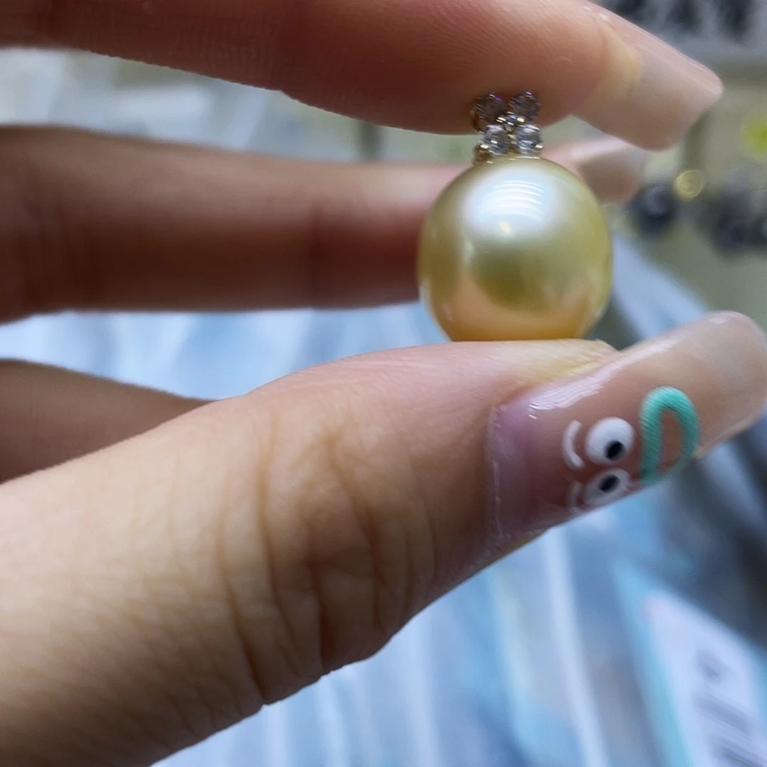 海水珍珠18K金镶嵌颈饰