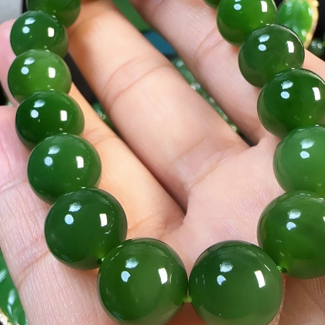 和田玉（碧玉）未镶嵌手串