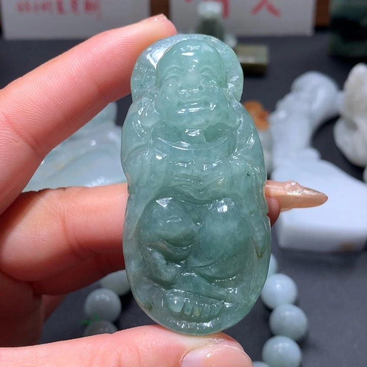 翡翠未镶嵌颈饰保真天然A货翡翠