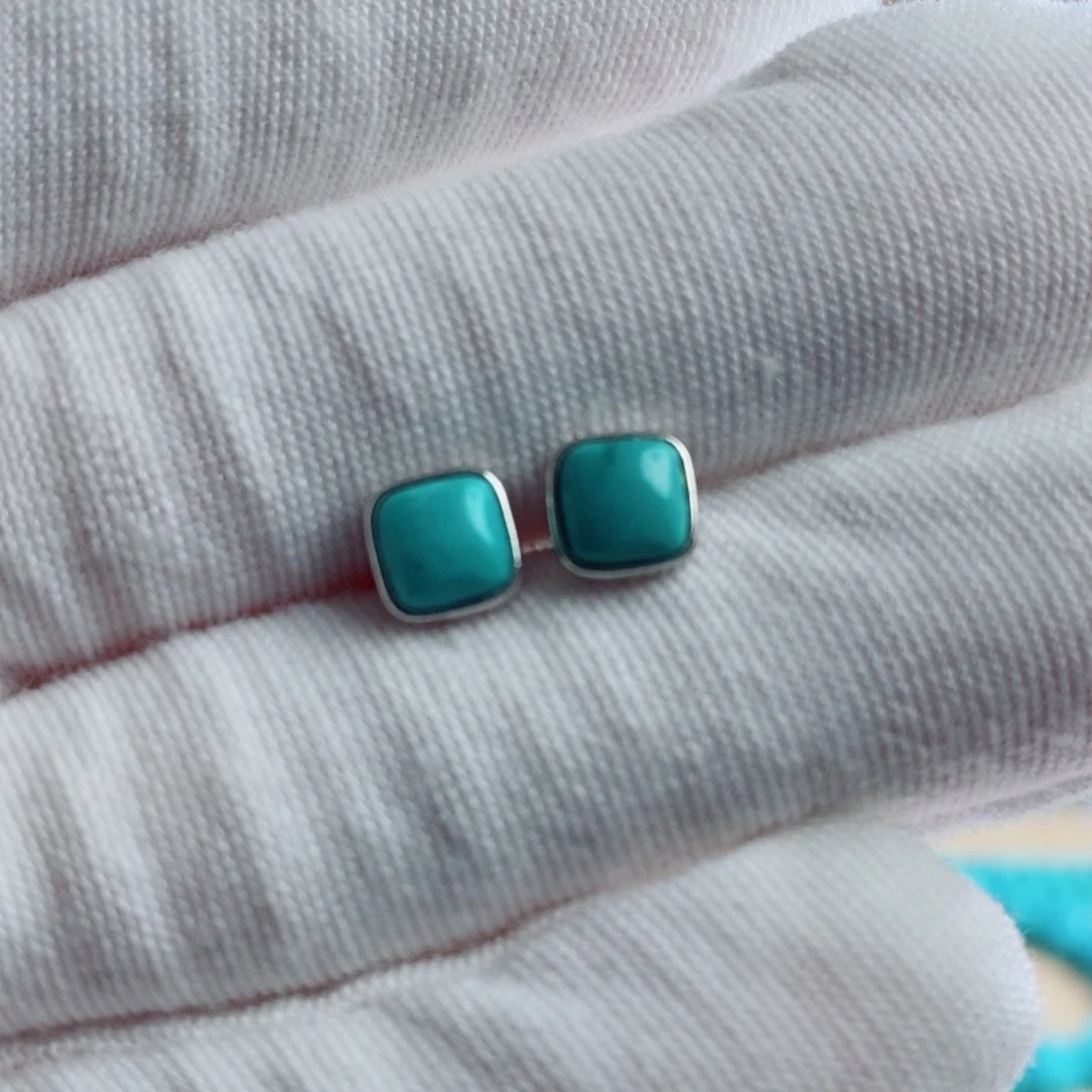 绿松石银S925镶嵌配饰
