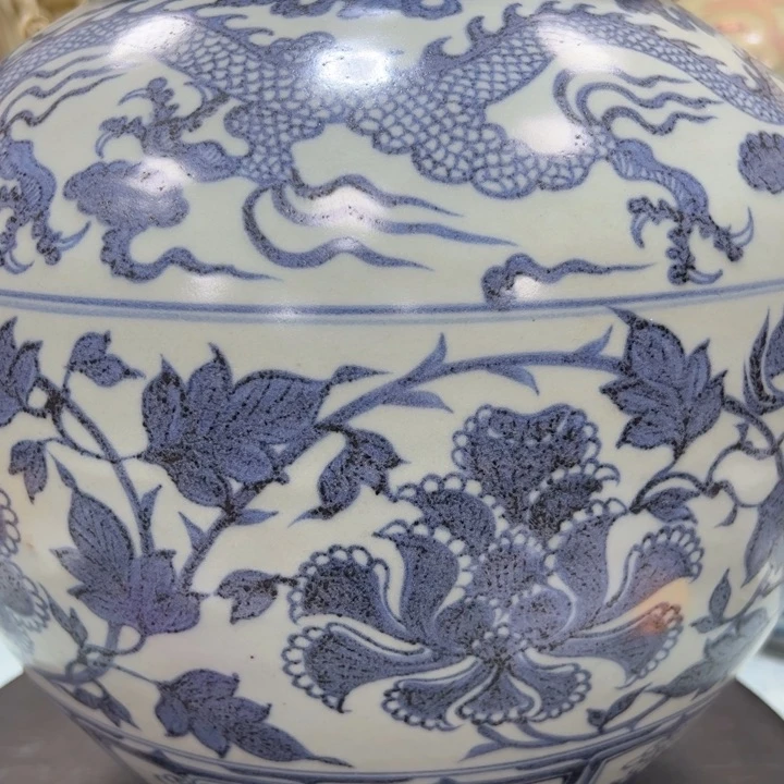 瓶风*青花瓷花卉纹大罐