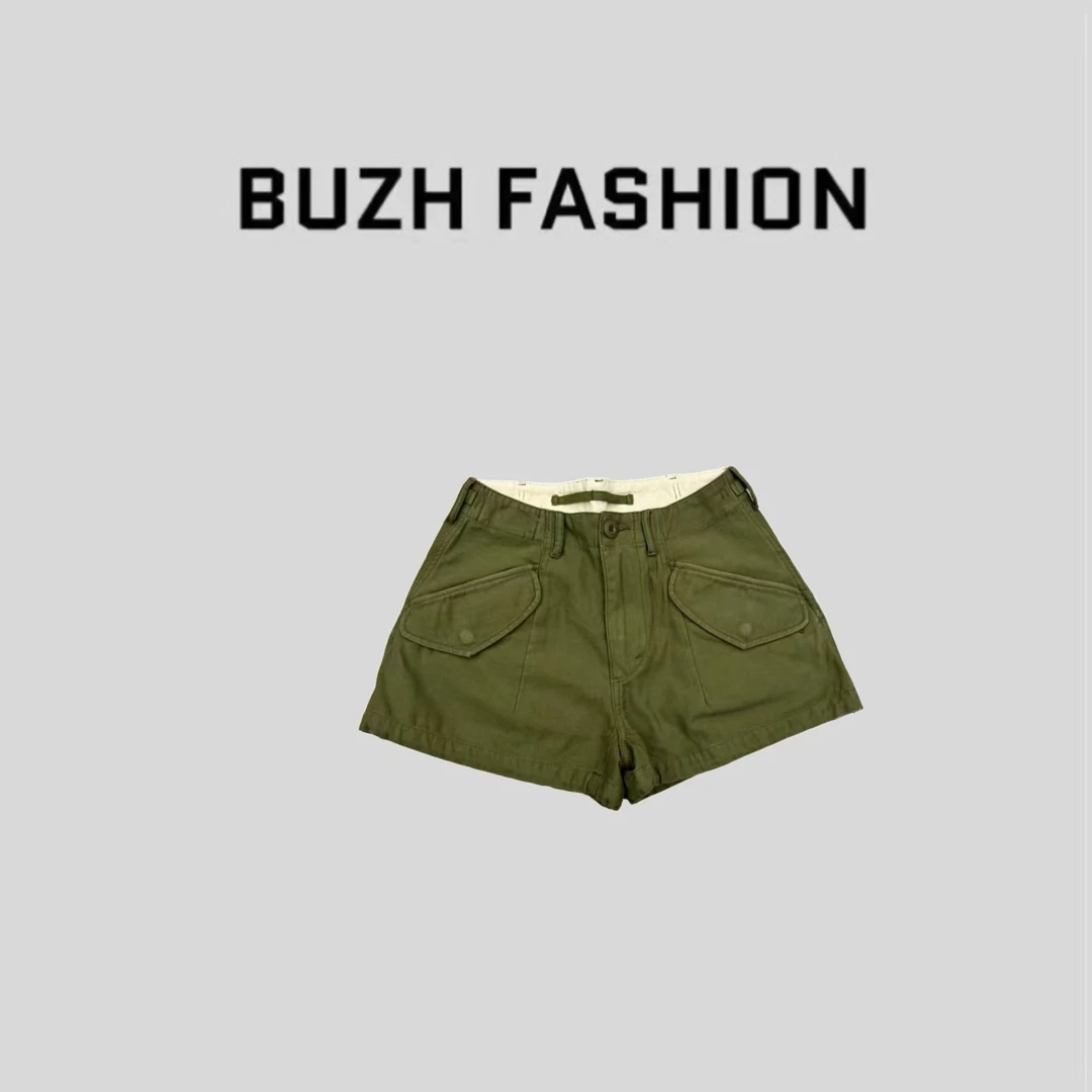BUZH夏季新款小众设计师款休闲宽松工装短裤