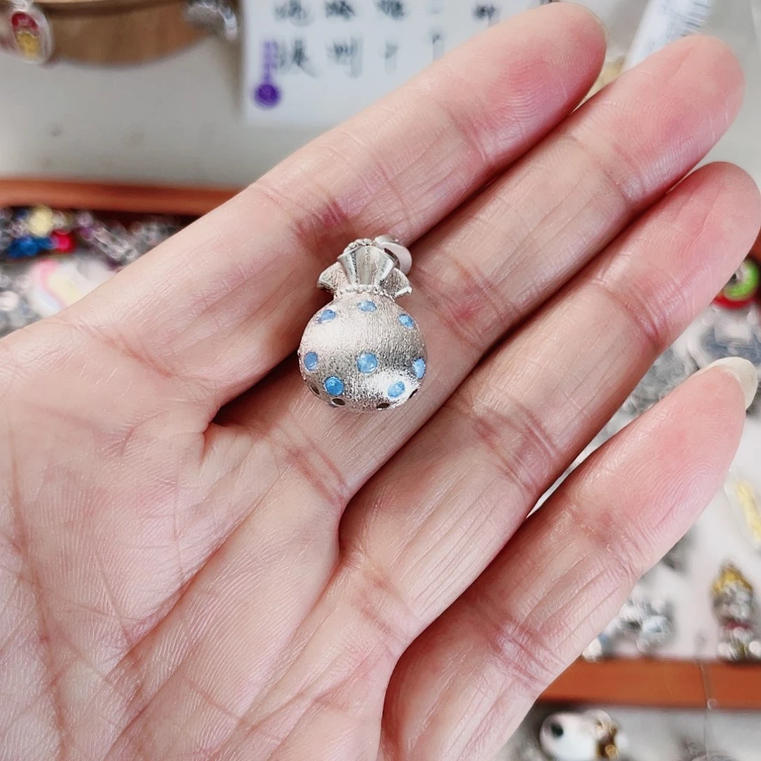 珐琅坠链均925银福装子