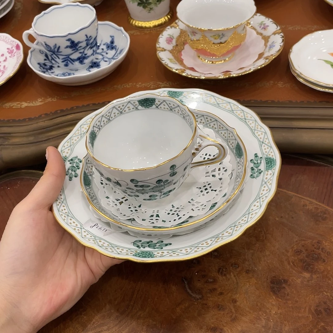 瓷片中古一等咖啡杯