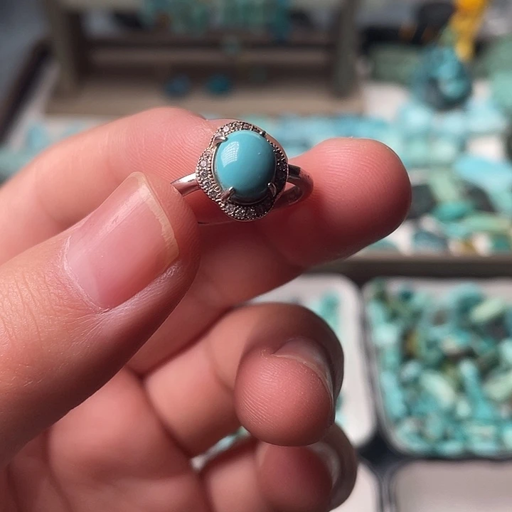 绿松石未镶嵌吊坠