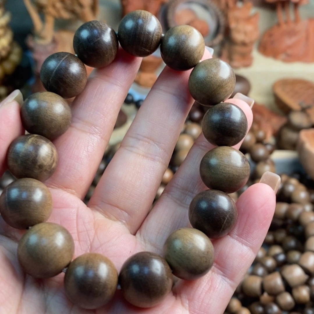 手串/手链檀香木印度迈索尔老山檀大瑕疵奶香1.5