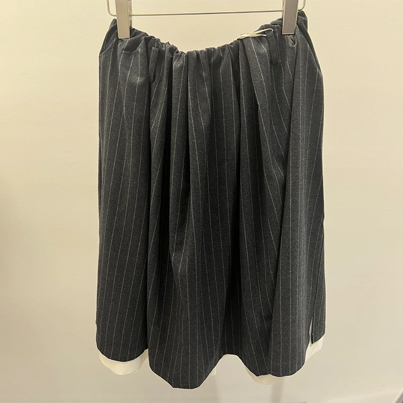 FIZZFLY | 25设计师品牌新款 25SS春季时尚百搭羊毛花苞半裙