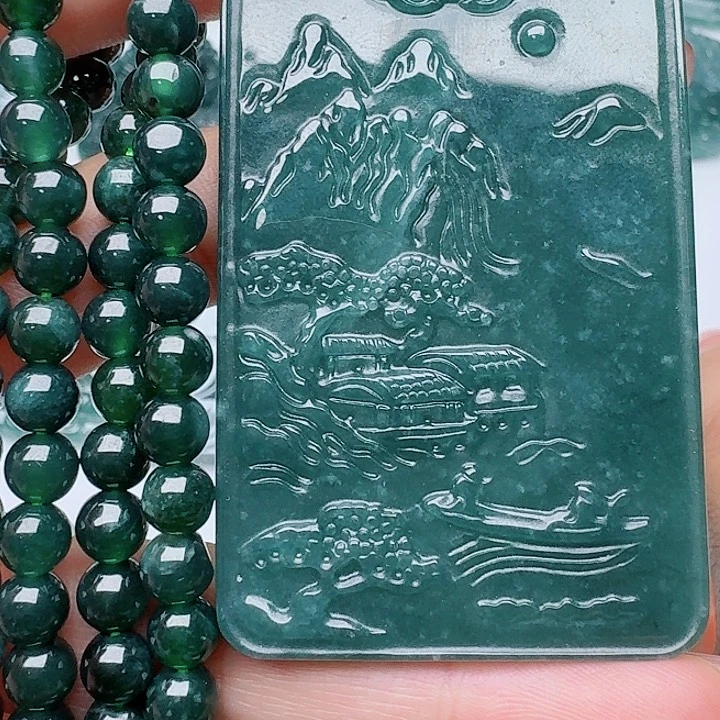 翡翠未镶嵌颈饰11111111