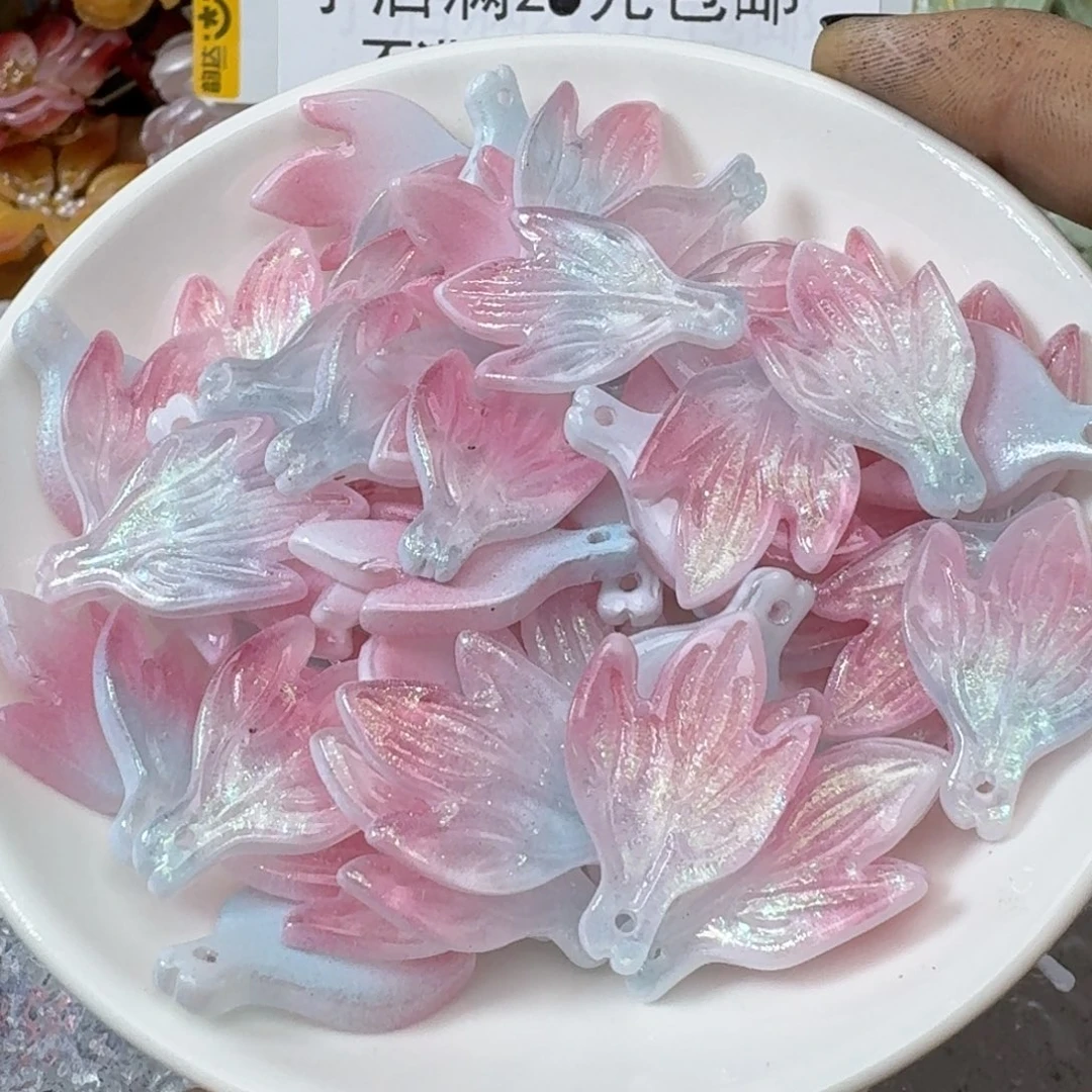 玻璃80号 勺药叶 五十个