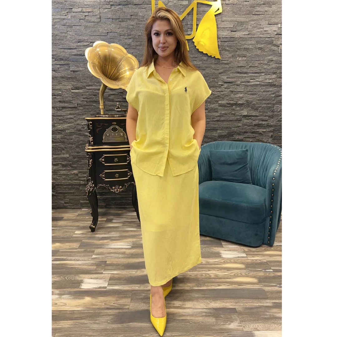 UMIDA新款亚麻时尚套装